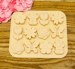 Molde Flores y Mariposas
