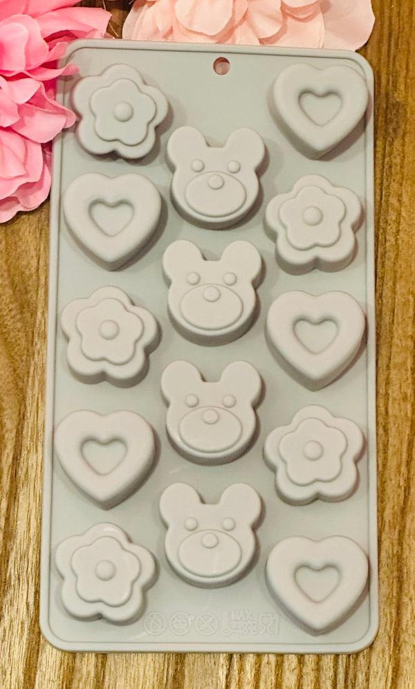 Molde Corazones y Osos